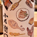 とり茶太郎 - 小左衛門焼鳥ラベル　酒狂會加盟各店の女将さんが描いたイラストです