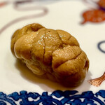 一心鮨 光洋 - ⑦ムラサキ雲丹（串間）〜本日のスペシャリテ。串間産は地元だけでしか頂けない嬉しい逸品。