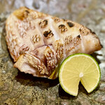 一心鮨 光洋 - ❽シブダイ岩塩焼き〜特別にお願いしたもの。上品な脂がのってスペシャルな焼き物。