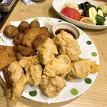 九州八豊やせうまだんご汁 - 料理写真:鶏肉・天ぷら