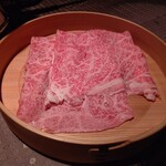 瀬里奈 - 長崎県産の特選牛リブロースのしゃぶしゃぶ肉・その６です。