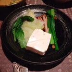 瀬里奈 - しゃぶしゃぶのスープで調理したお野菜・その１です。