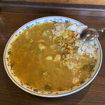 カレーの店 アッチャ - チキンカレー　食事中お水は飲まないでね