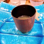 うを徳 - 牡丹海老の煮汁