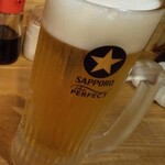 Toriuo Kicchin Kenshirou - 乾杯～。久々の田辺、仕事も捗ったから飲むで～。