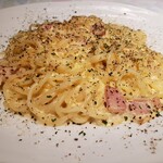 Carbonara/leaf mix peperoncino