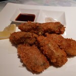 Fried oysters with egg (4 pieces) Additional 1 piece 220 yen