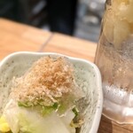 立呑み 鉄砲玉 - オッサンにはお新香(白菜)丁度いい♪