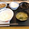Matsuya - 生玉子かけごはんミニ牛皿／ライス小盛 290円