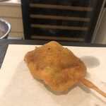 串揚げ タケナカ - アスパラ火加減最高