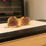 串揚げ タケナカ - お肉もレアで旨し