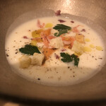 串揚げ タケナカ - じゃがいものスープ美味しい