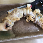 手打ちうどん こげら - げそ天にはハサミ付き