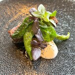 MAISON LAFITE - 豊後の米仕上牛のカイノミ、甘長唐辛子