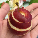 和食と鮨のに条 - りんごの飾り切り