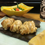 和食と鮨のに条 - これも美味しかった。下は利尻昆布敷いてます。