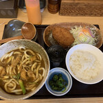 麺茶屋一番や　　大和 - カレーうどんセット　¥680(税込)