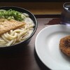 めんくい - きつねうどん(大)+メンチカツ