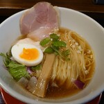 拳ラーメン - 京鴨とノドグロ煮干しそば煮卵付♪