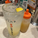0秒レモンサワー仙台ホルモン焼肉酒場ときわ亭 - 0秒レモンサワー つぶつぶ贅沢レモン