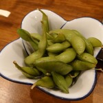 純系名古屋コーチン 本格炭焼 とりいち - 枝豆（冷）茹でたても選べるらしい