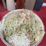 ラーメン二郎 - ラーメン小　ニンニクマシマシ　ヤサイマシマシ　アブラマシマシ　タマネギ