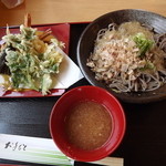 朝倉亭 - 「天ぷら蕎麦」1,200円
