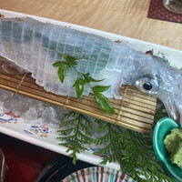 対馬のどぐろとイカ活き造り 博多 魚蔵 都ホテル店 - 