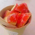 代官山 Candy apple - りんご飴（カット）プレーン   700円