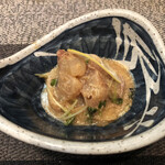 四季の味・奴 - お通し(ごま鯖)