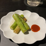 焼肉 牛印 - 季節の野菜焼き　アスパラガス