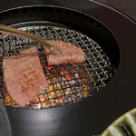 焼肉 牛印 - 軽く炙る程度