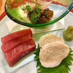 和食と鮨のに条 - この日もたつかま〔岩内の郷土料理。スケソウダラの白子の蒲鉾〕