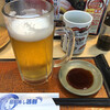 Kaiten Zushi Kassen - 生ビール（スミマセン。飲みかけ）