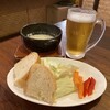 Sake Baru - お通しはパン・野菜をバーニャカウダーと共に(笑)￥350×2人分