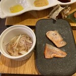 鮭バル - 生鮭食べ比べ炙り