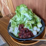 Hibikore Koujitsu - チビが頼んだ、宇治抹茶ミルクのかき氷(900円)