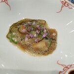 鮨旬美西川 - ホタテと子持ち昆布の松前漬け