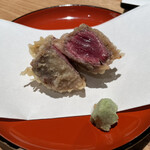 天ぷら 美やま - 牛肉