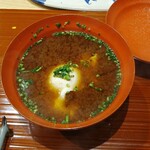 鮨旬美西川 - 玉子入りお味噌汁