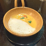 祇園おくむら - バターナッツのスープ