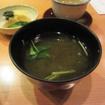 日本料理 たかむら - もずくが美味しい美味しいお吸い物