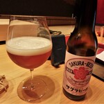 照寿司 - サクラビール　小瓶￥1,500