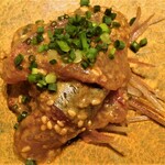 照寿司 - 胡麻シマアジ＆真鯵