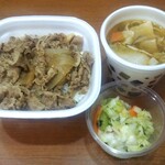 すき家 - 料理写真:牛丼とん汁おしんこセット¥620