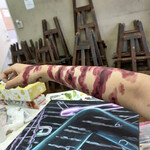 わいわい市 - 余談の余談。呪いを貰った美大娘のラクガキ。