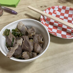 石井 - お通しの砂肝！歯応え最高！ウマイ！