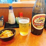 Arakawa - 本日のお通しと瓶ビール