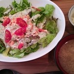 発酵カフェ ハタケト - 鮭のディル 豆乳マヨbowl \880