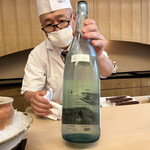 山玄茶 - そしてこれラベルが素敵なんです♡ ラベル裏には、渓流を泳ぐヤマメの姿が描かれています！！！